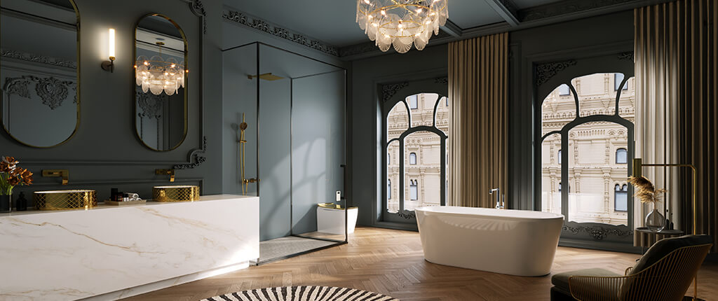 Themes to Balance Functionality and Artistry in Bath Spaces