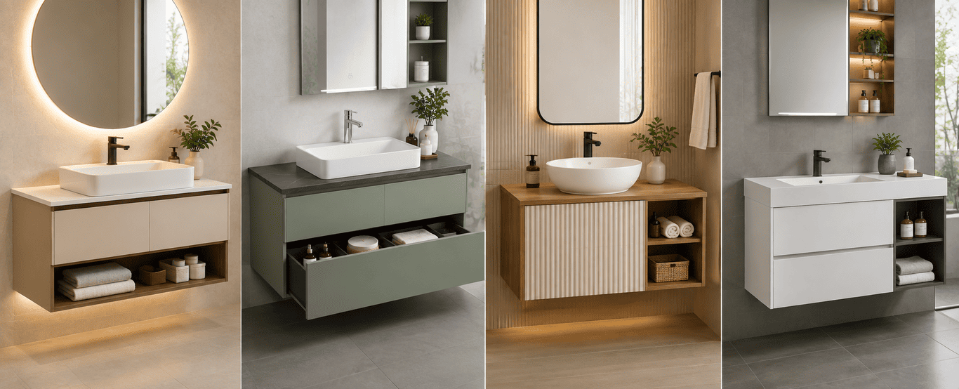 Top Wash Basin Designs with Storage for Smart Bathrooms