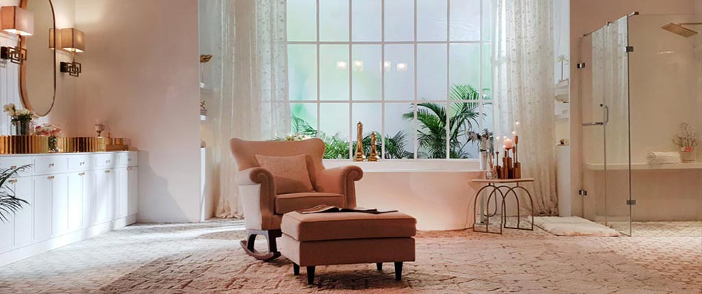 Transform your bath space into a bath lounge
