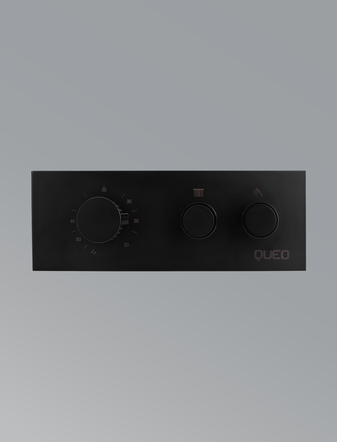 2 Way Thermostatic Diverter-Matte Black