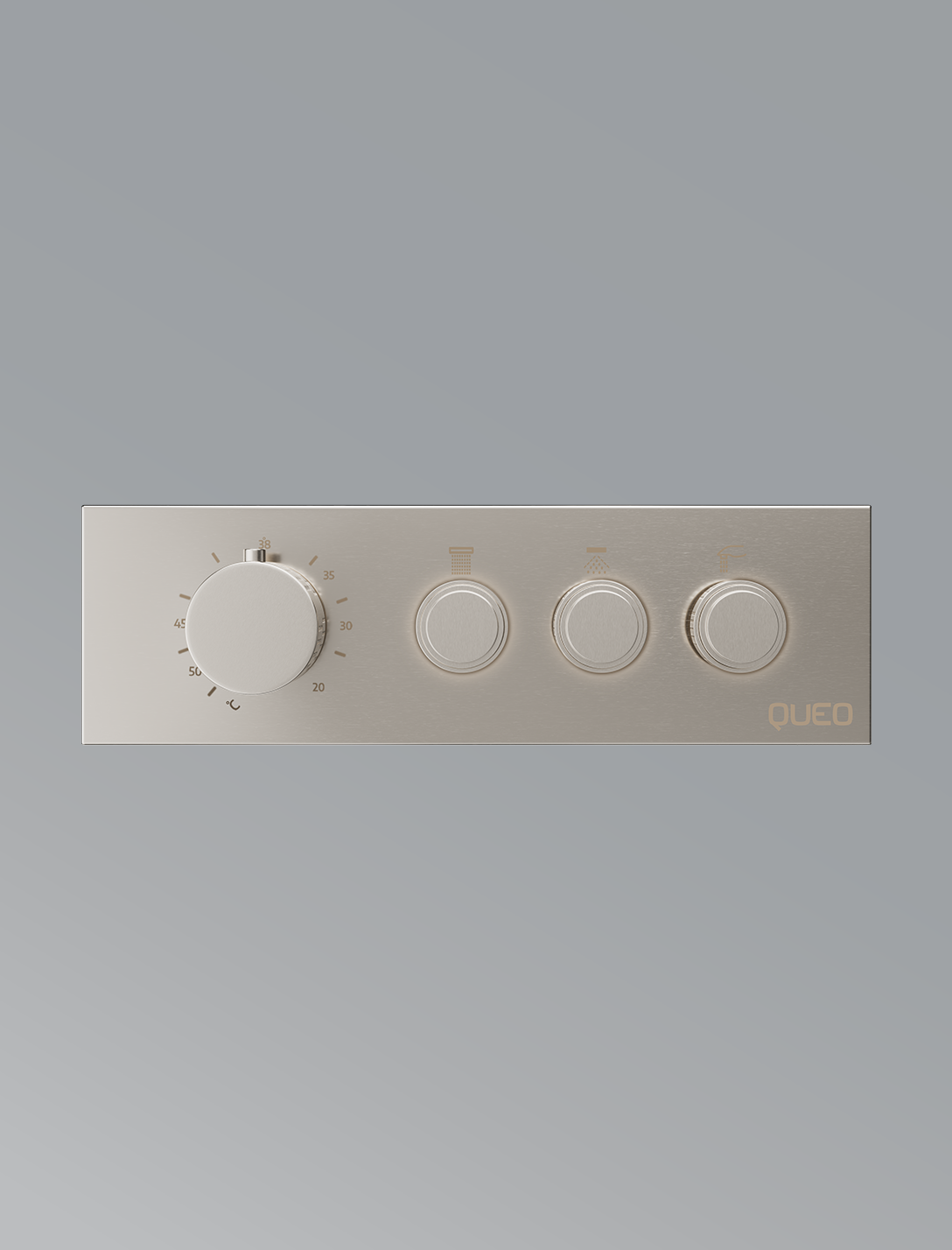 3 Way Thermostatic Diverter-Brushed Nickel