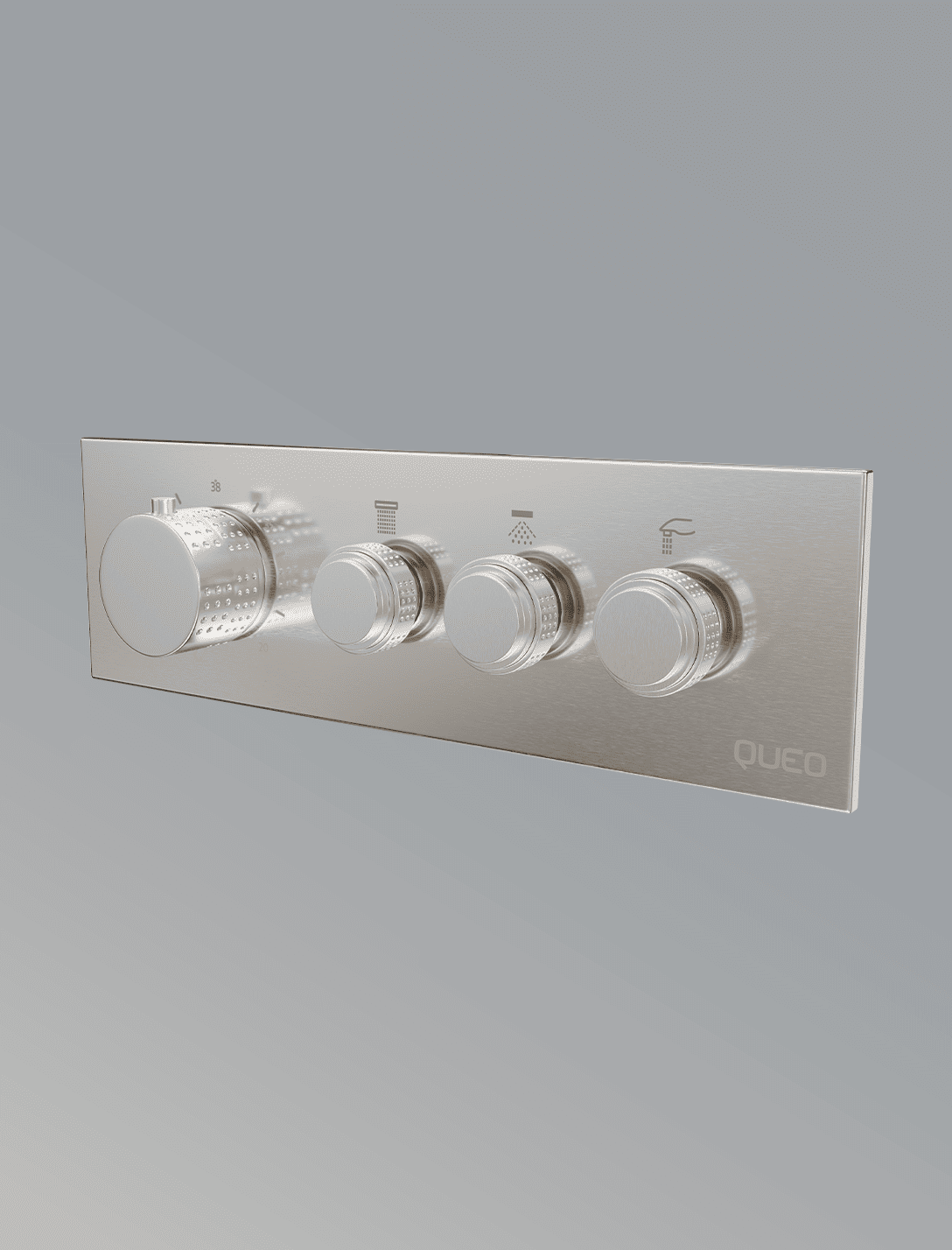 3 Way Thermostatic Diverter-Brushed Nickel