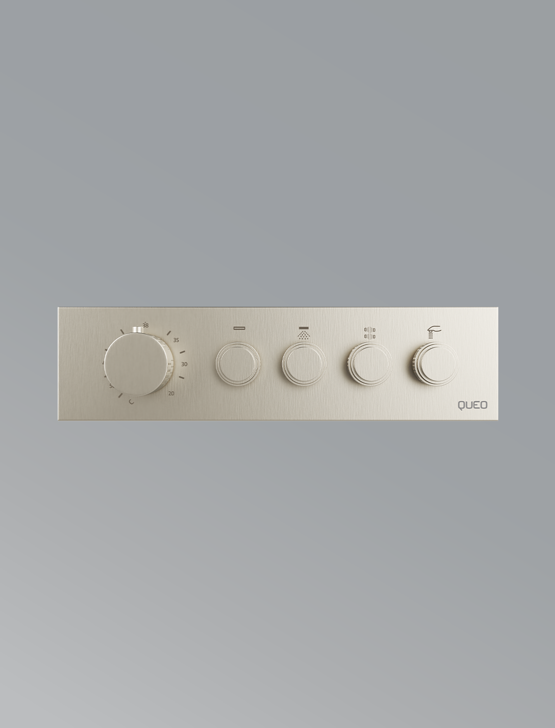 4 Way Thermostatic Diverter-Brushed Nickel