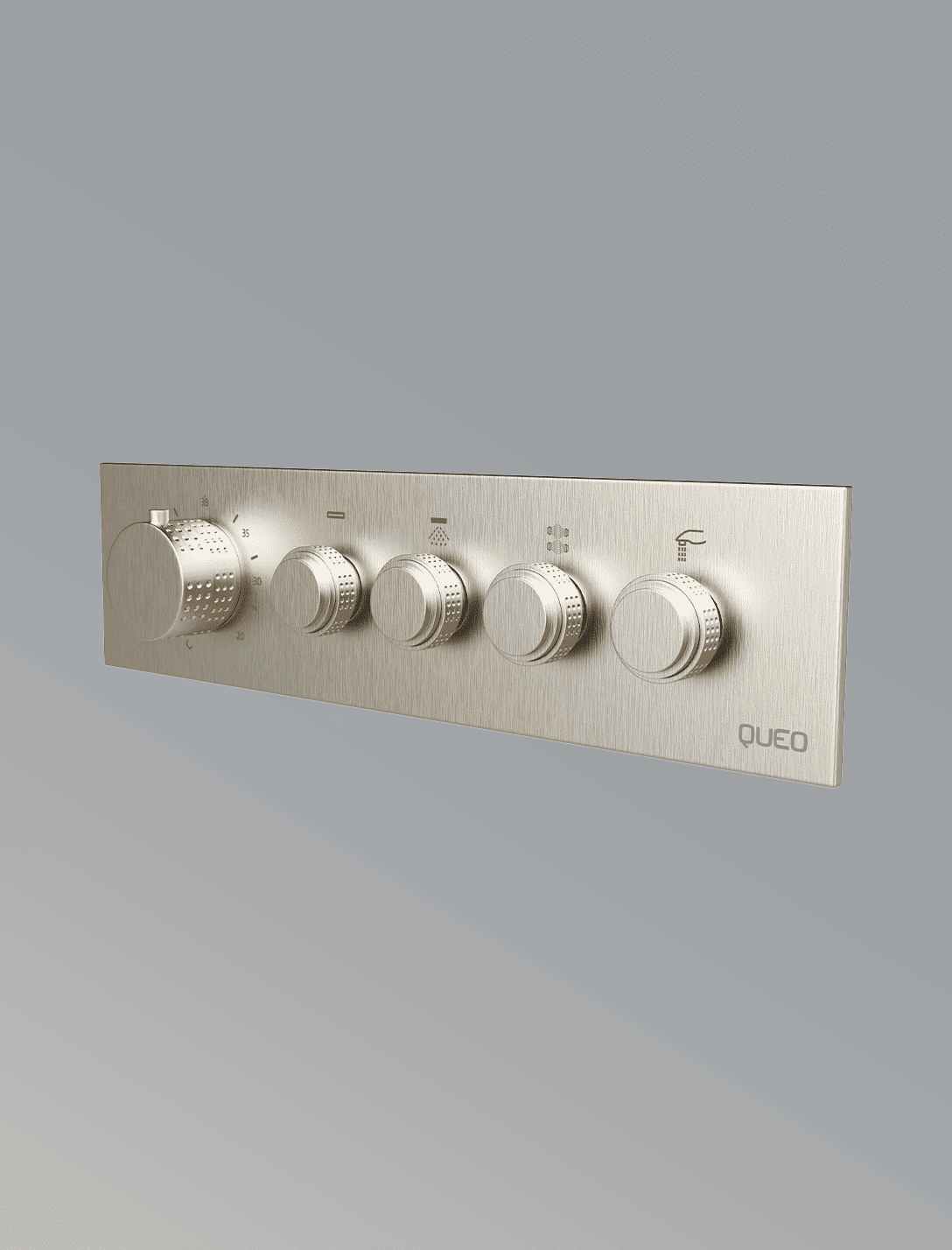 4 Way Thermostatic Diverter-Brushed Nickel