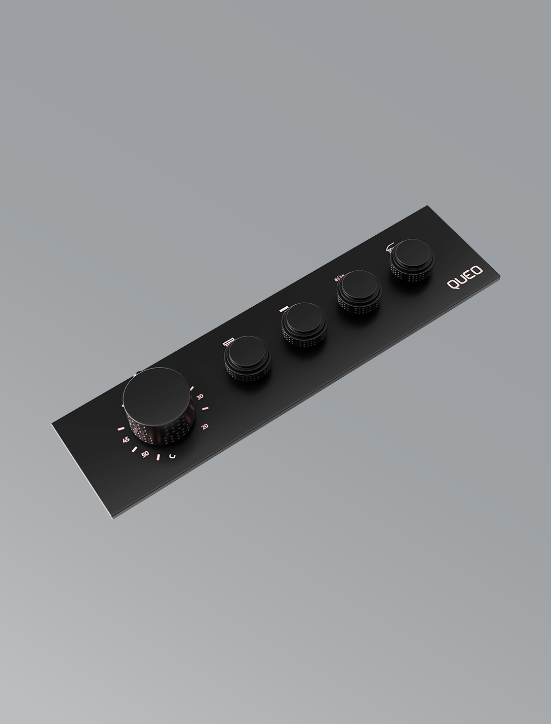 4 Way Thermostatic Diverter-Matte Black