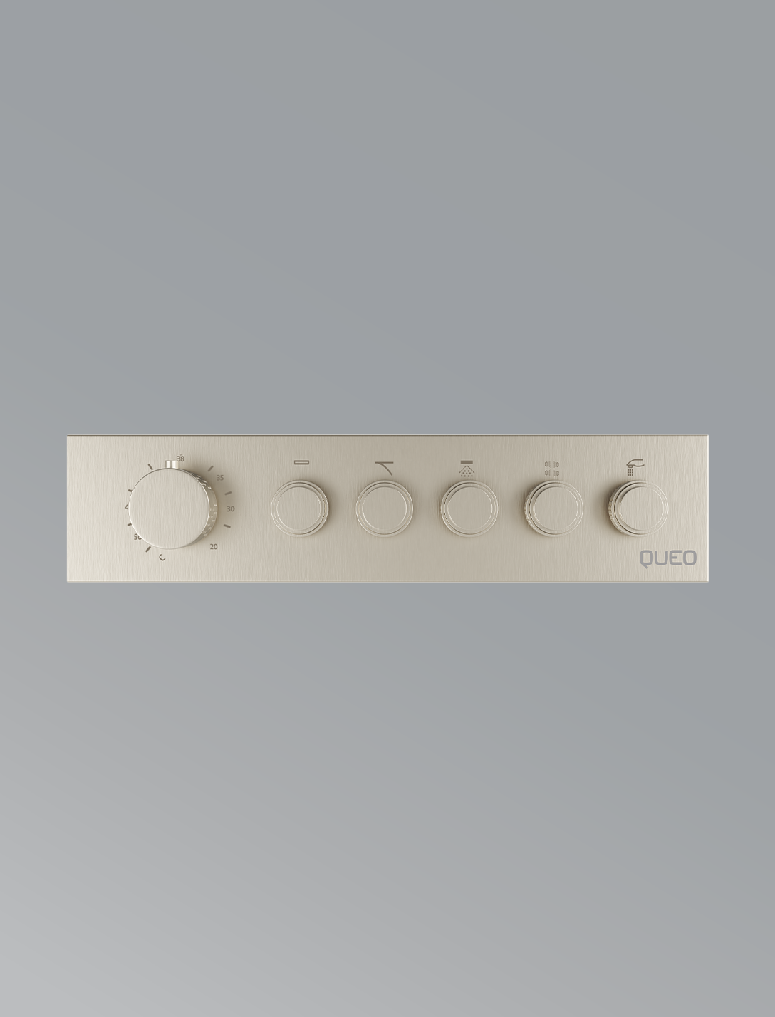 5 Way Thermostatic Diverter- Brushed Nickel