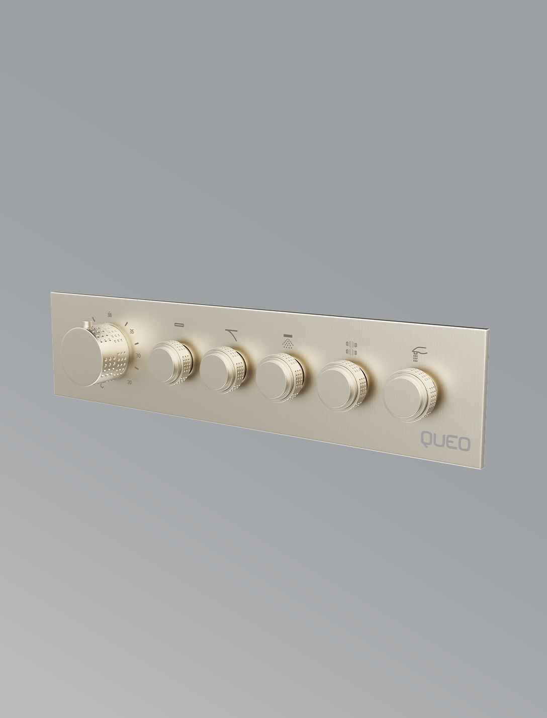 5 Way Thermostatic Diverter- Brushed Nickel