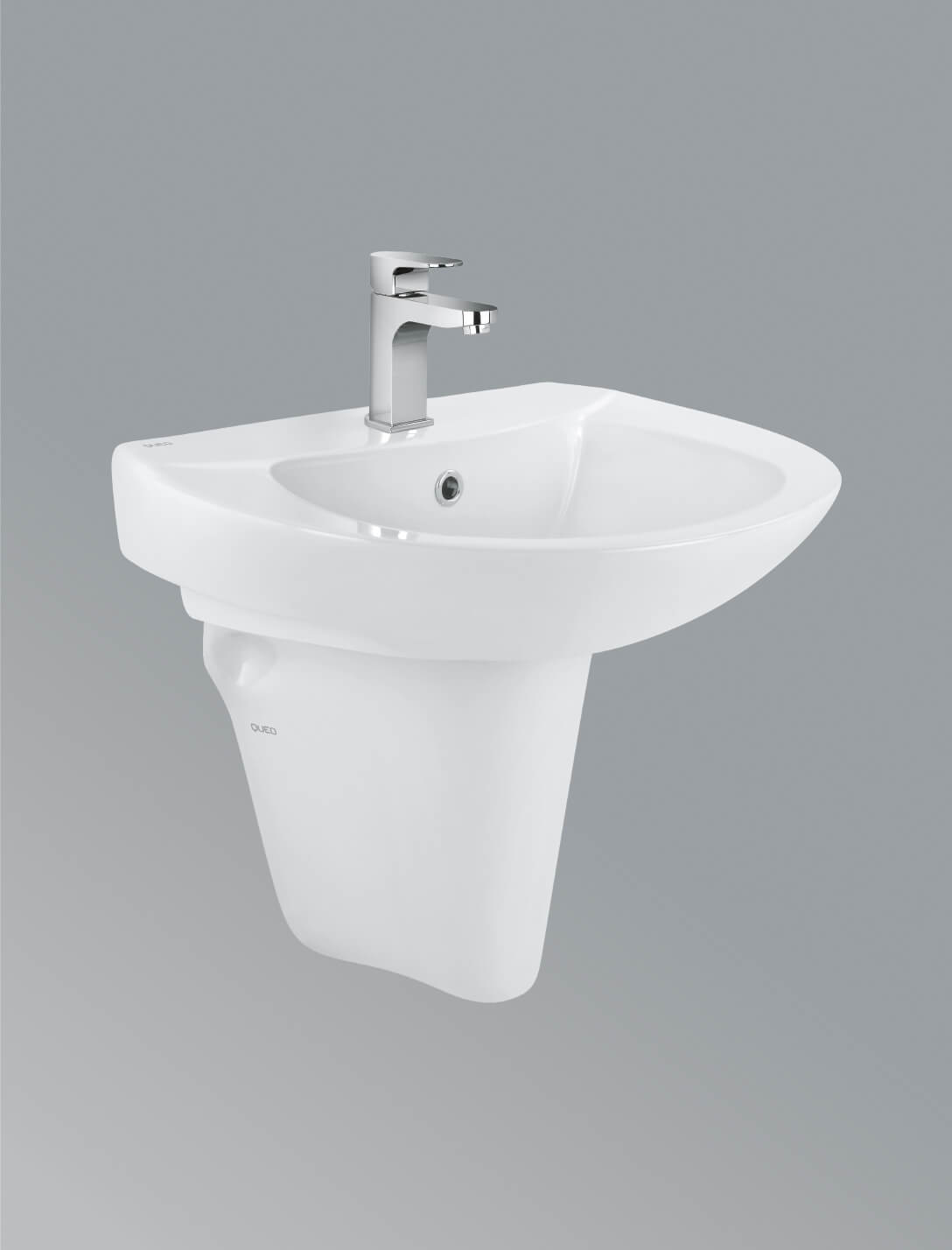 Wall Hung Basin With Half Pedestal Aster