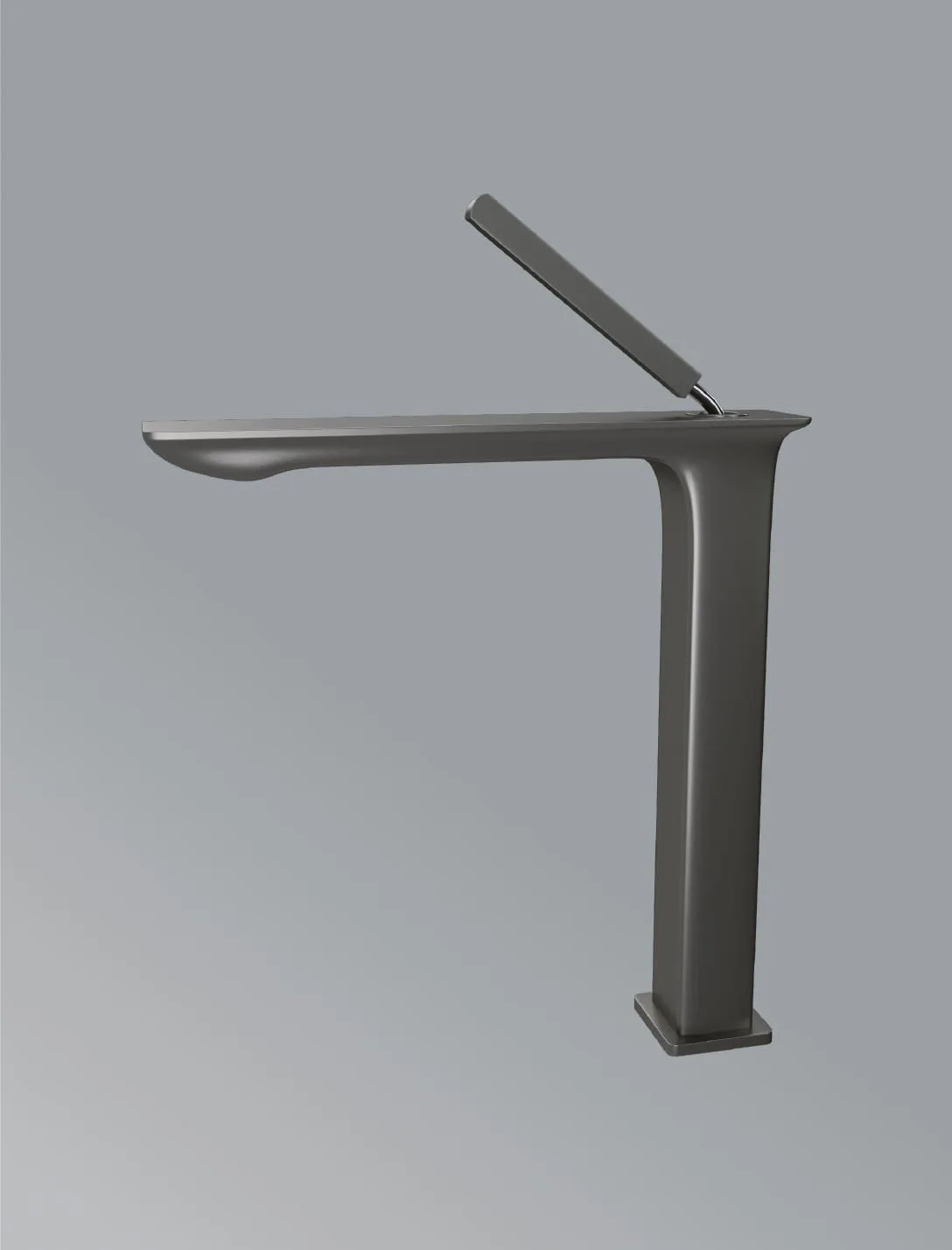 single-control-basin-faucet-tall-in-gun-grey