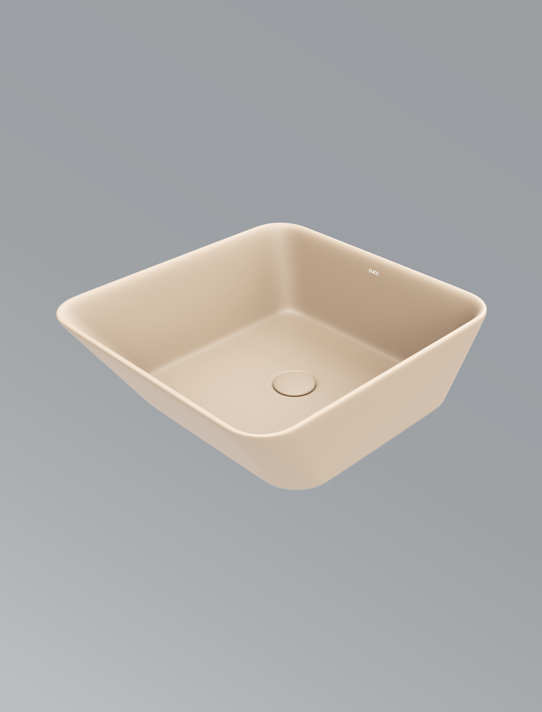 Aura Mini Over The Counter Basin In Matte Almond