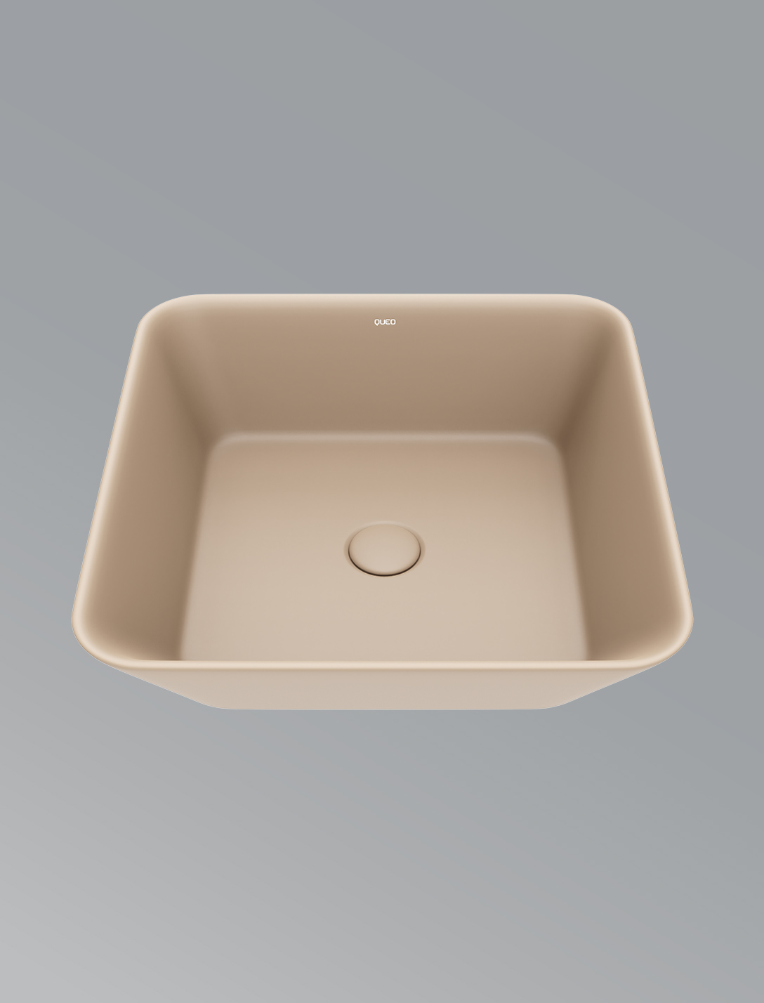 Aura Mini Over The Counter Basin In Matte Almond