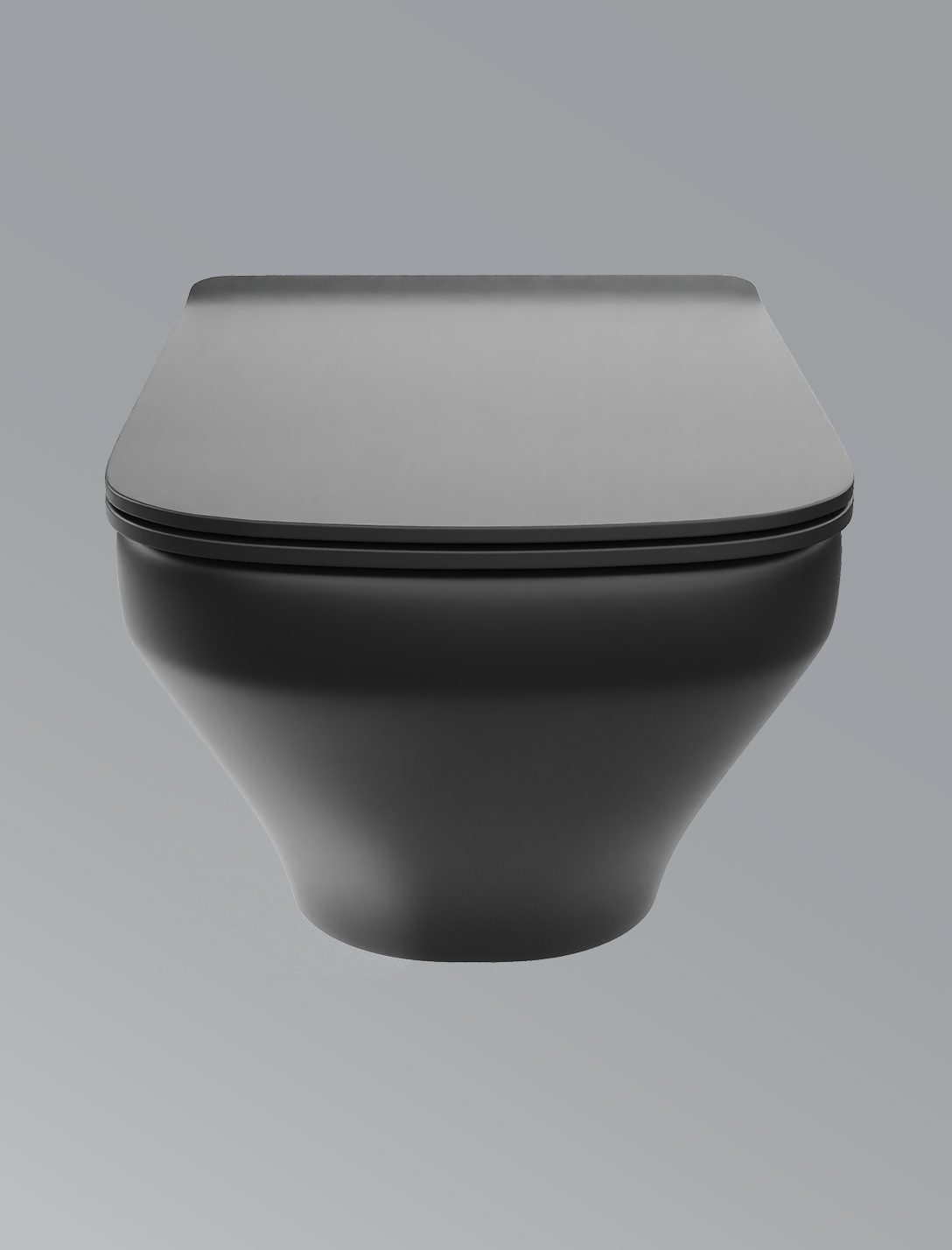 Aura Neo Wall Hung Toilet-Matte Black