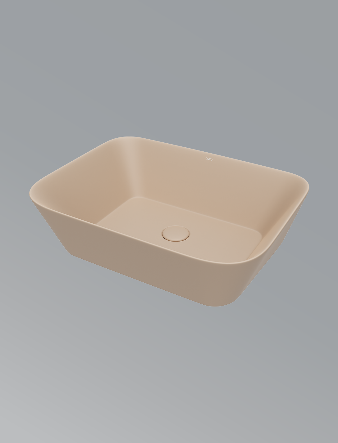 Aura Over The Counter Basin In Matte Almond
