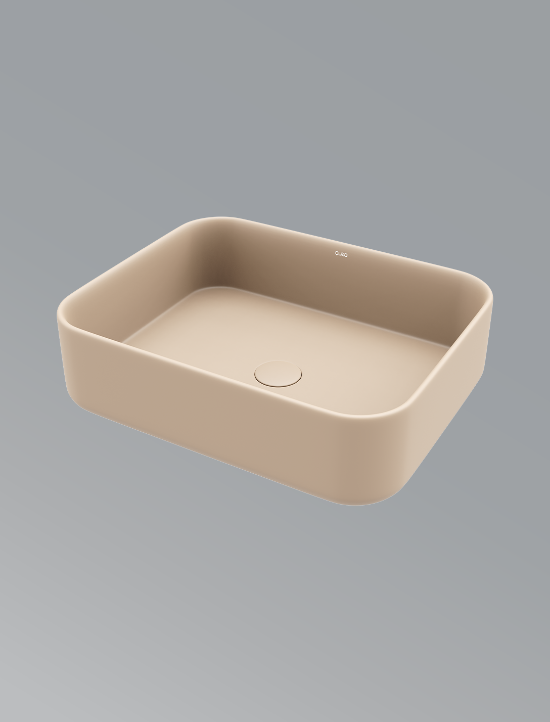 Aura Square Over The Counter Basin-Matte Almond