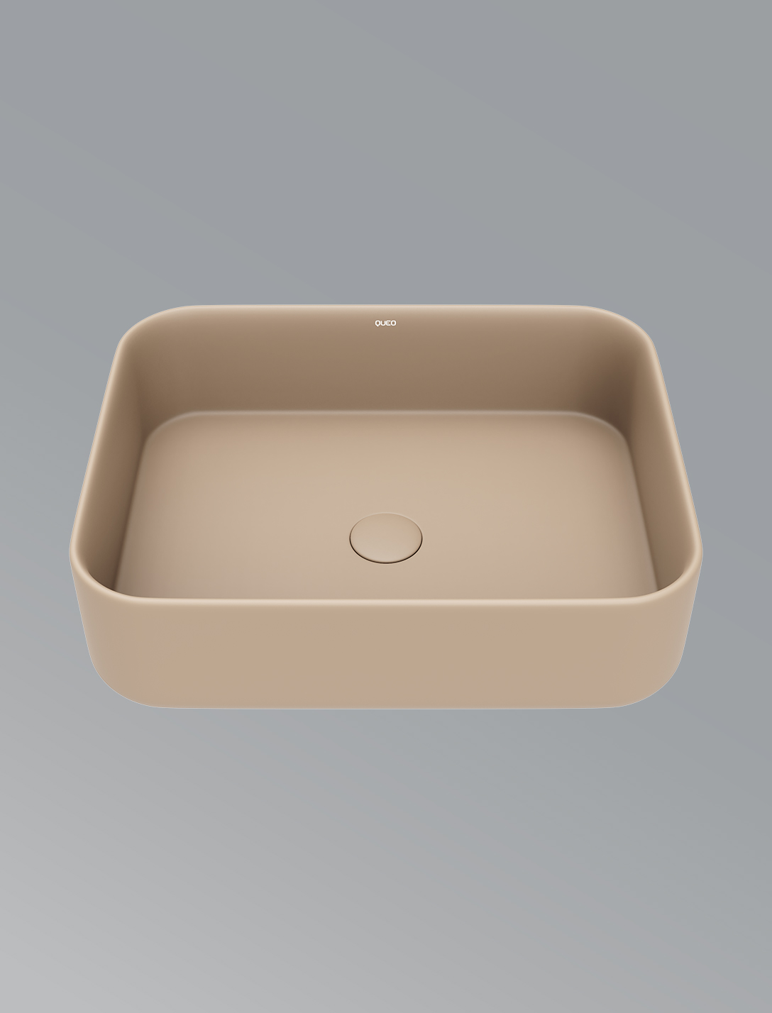 Aura Square Over The Counter Basin-Matte Almond