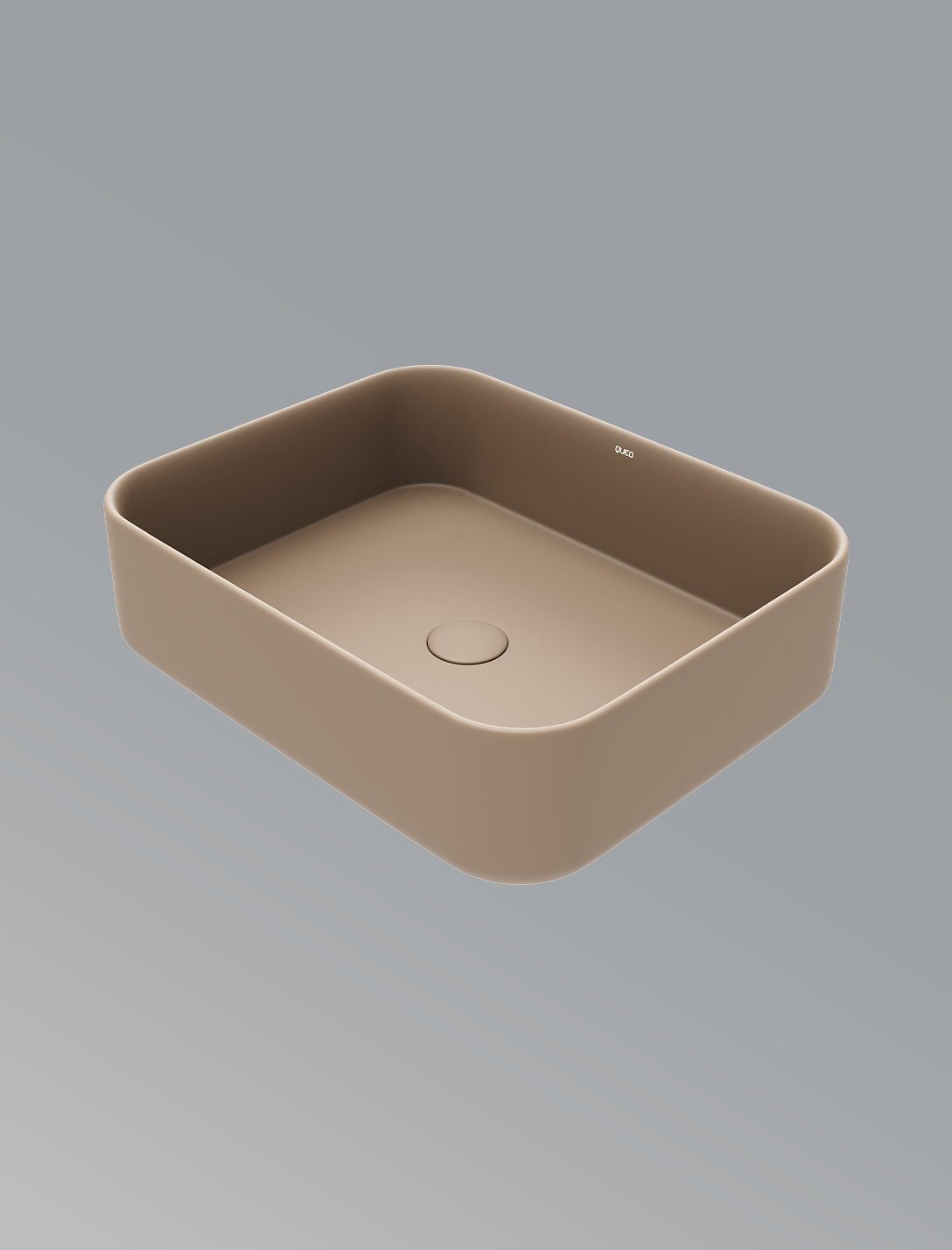 Aura Square Over The Counter Basin-Matte Almond