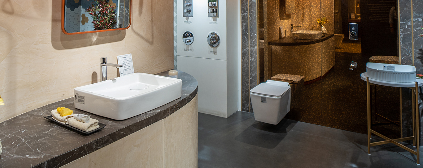 Bath & Shower Mixer Concealed Body F-Mosaico Oro
