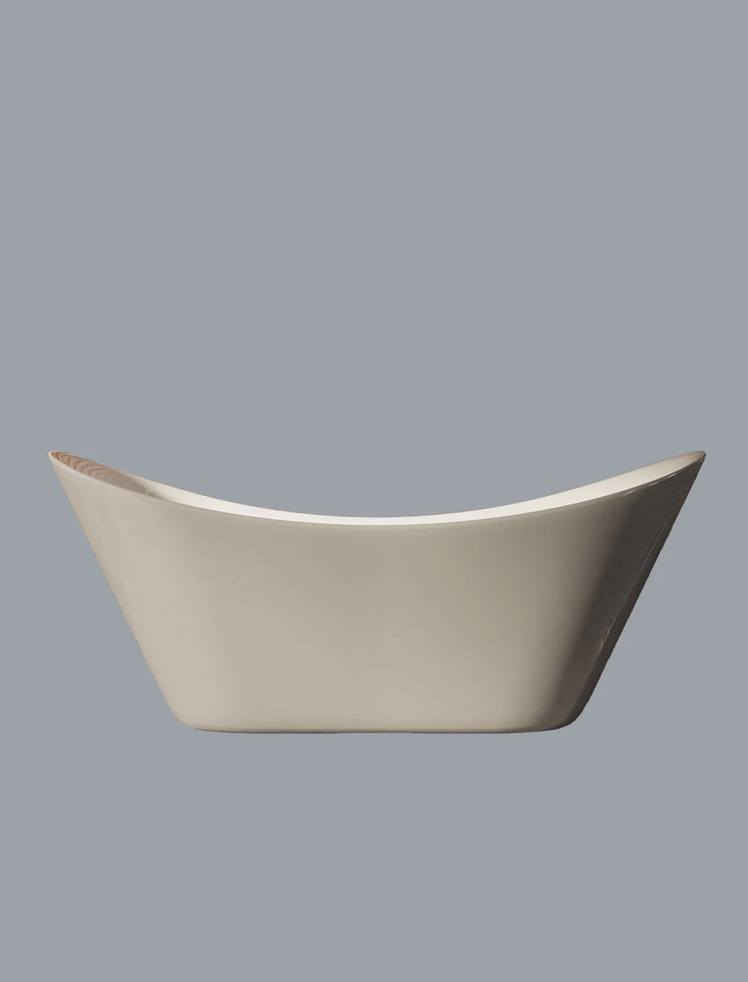 Radiant Aqua Bathtub with Standing Bath Fillers in Grey