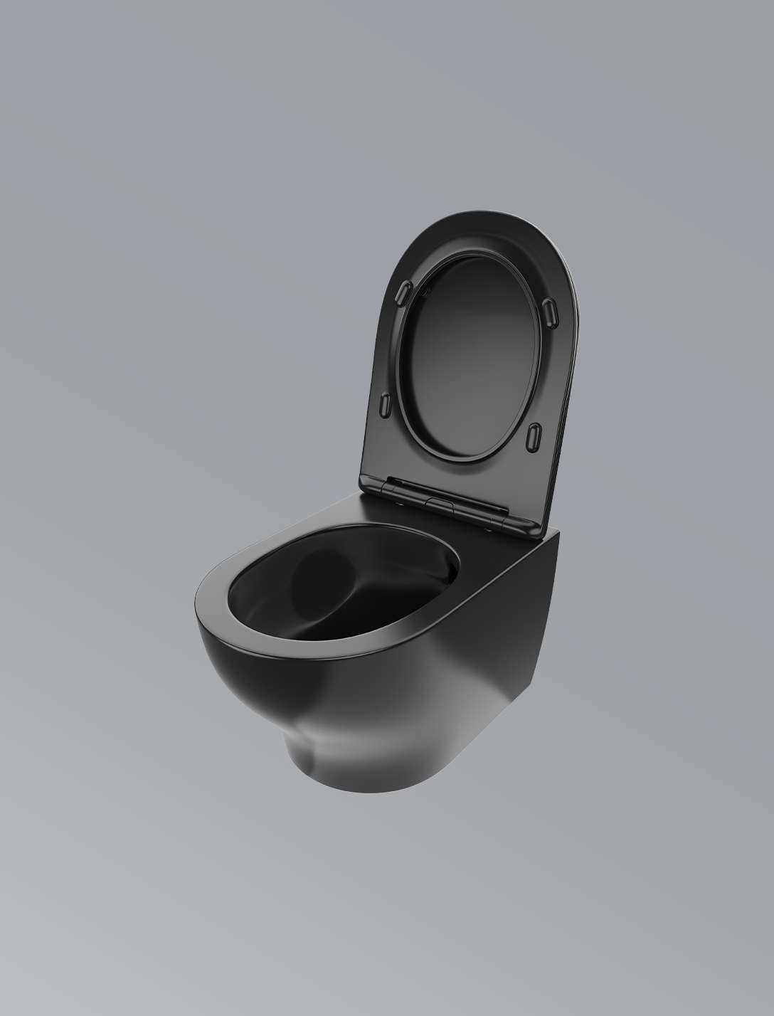 Spectra Neo Wall Hung Toilet-Matte Black