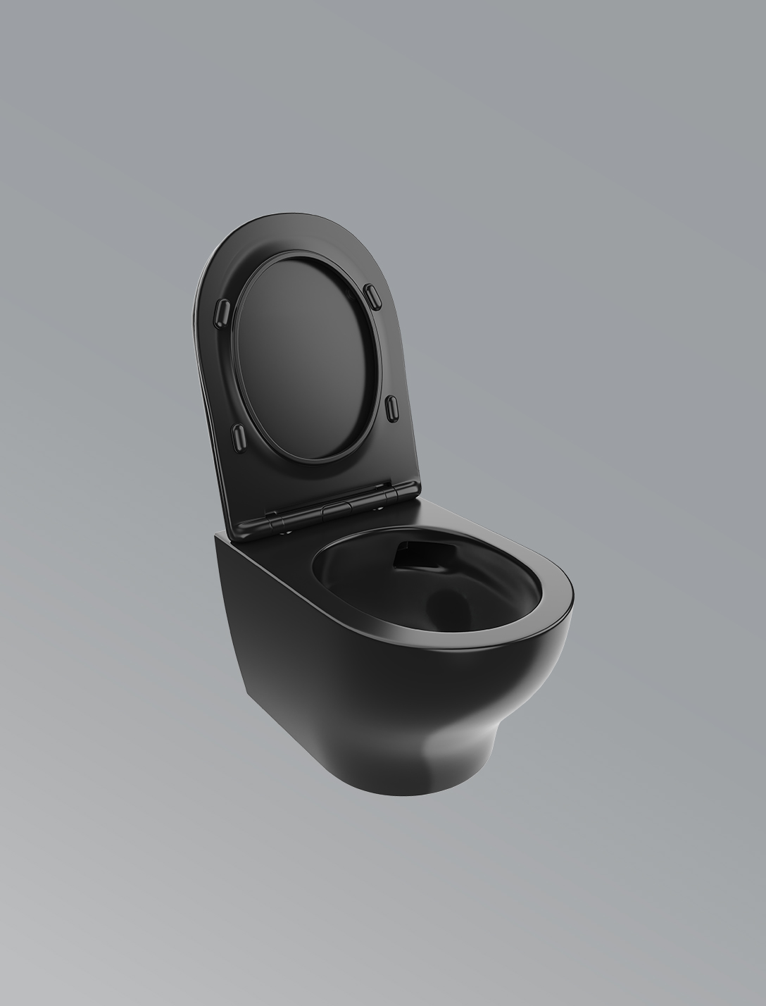 Spectra Neo Wall Hung Toilet-Matte Black