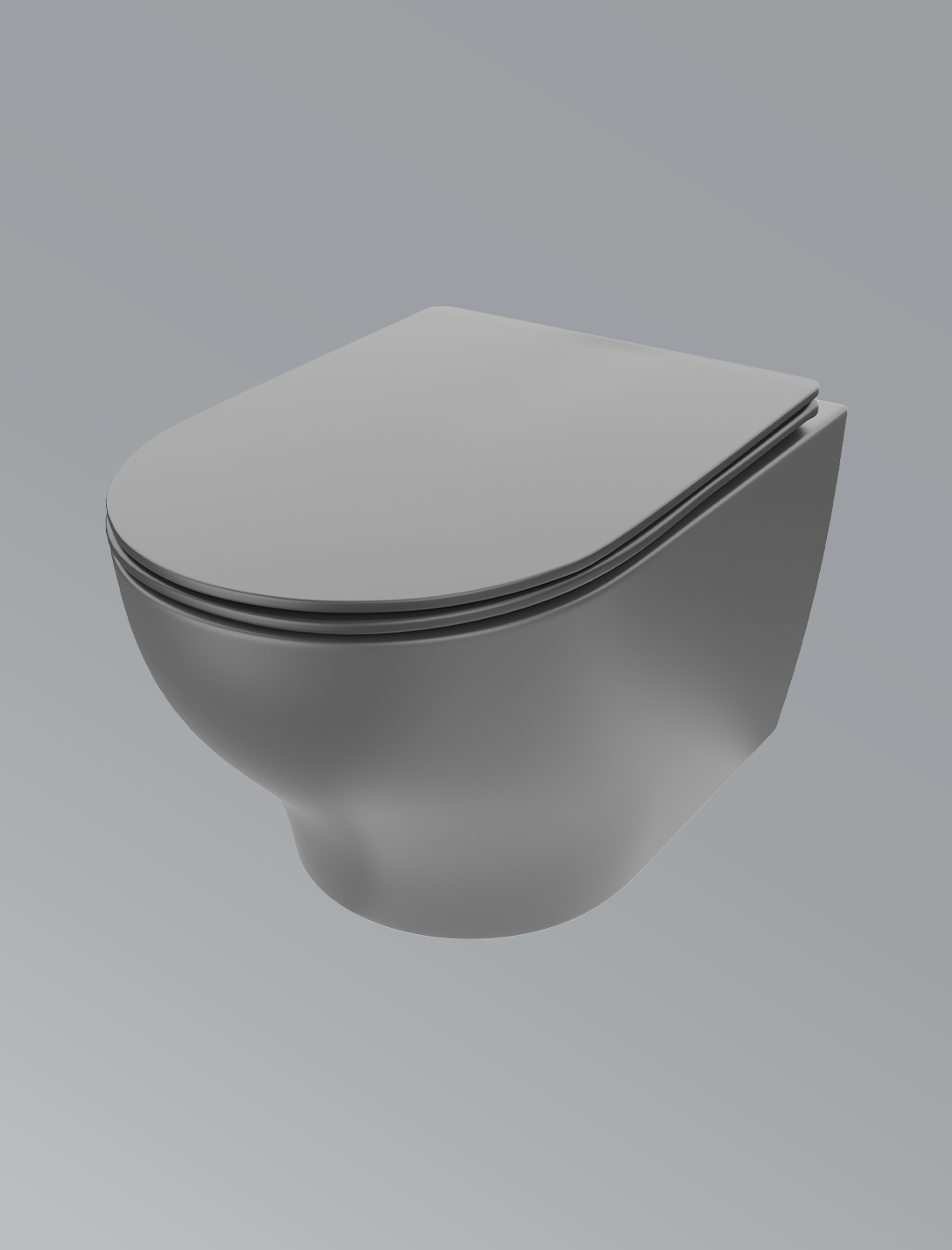 Spectra Neo Wall Hung Toilet-Matte Grey