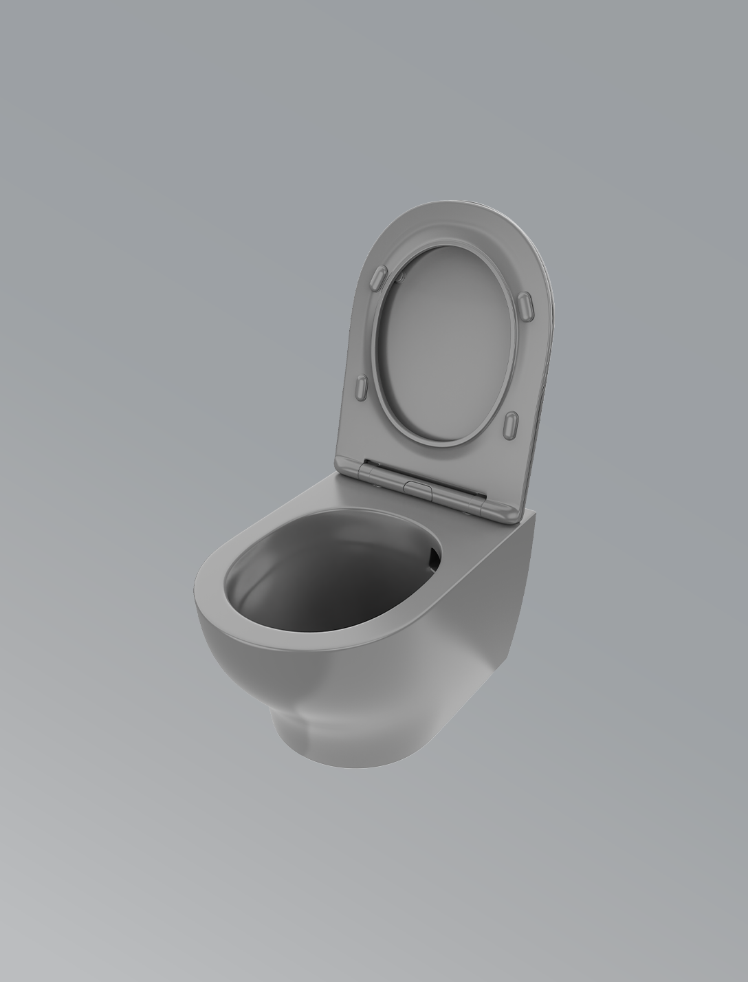 Spectra Neo Wall Hung Toilet-Matte Grey