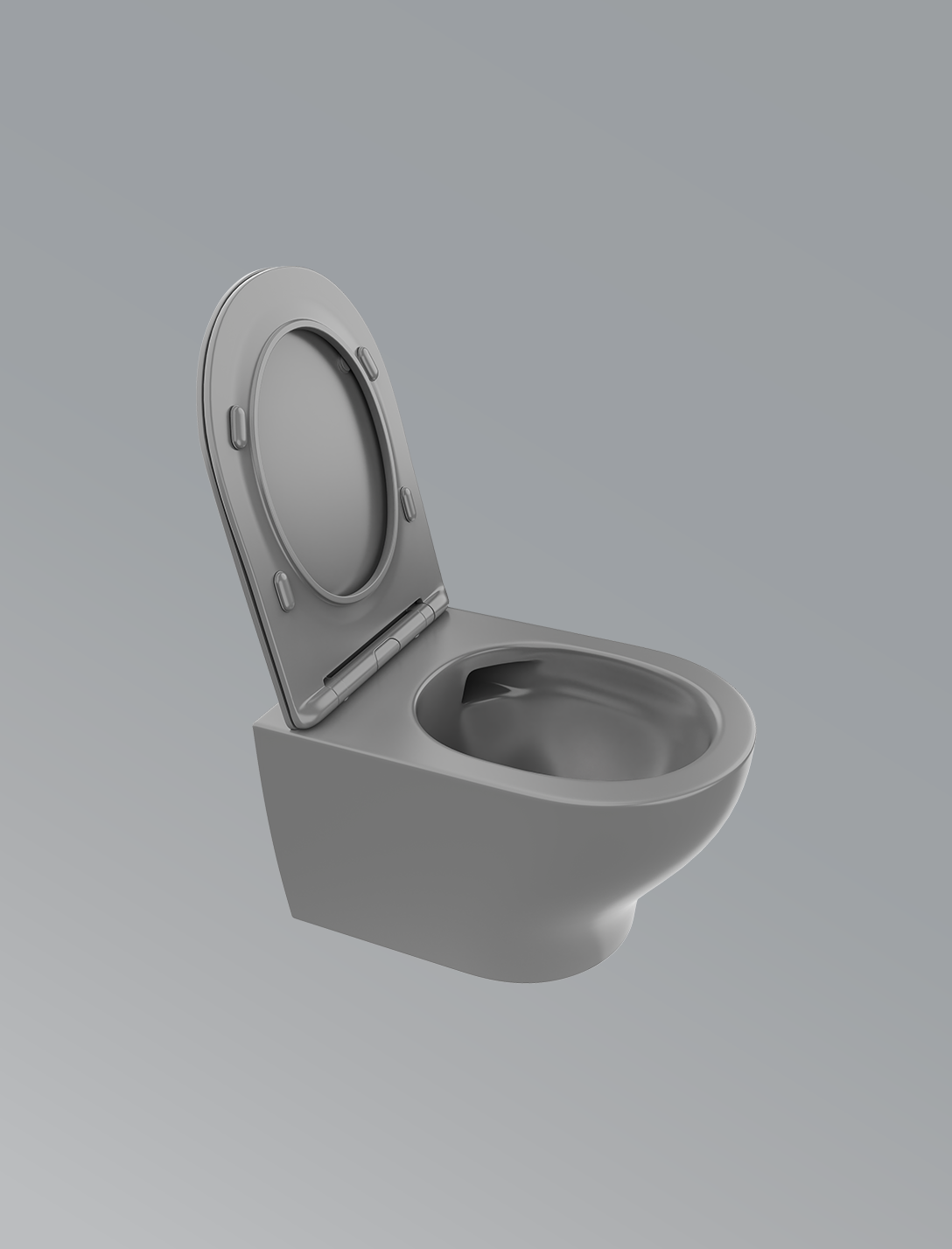 Spectra Neo Wall Hung Toilet-Matte Grey