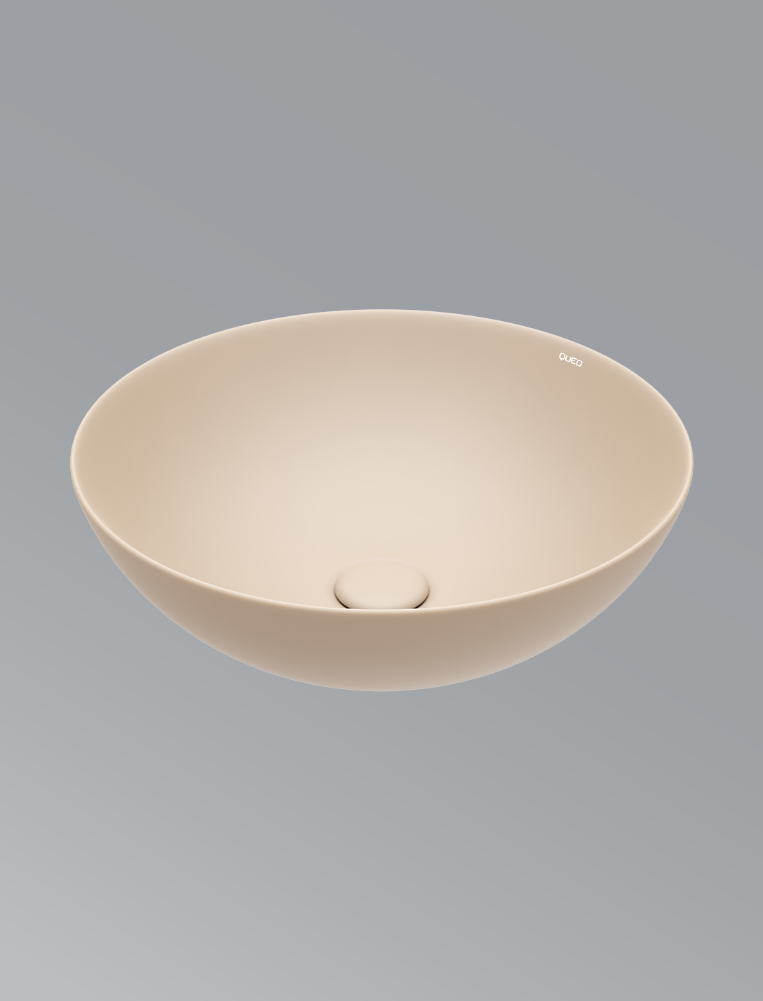 Spectra Round Over The Counter Basin-Matte Almond