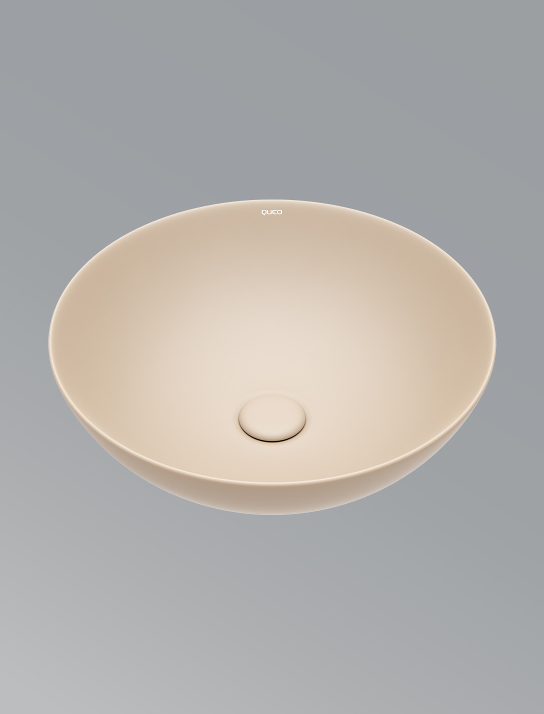 Spectra Round Over The Counter Basin-Matte Almond